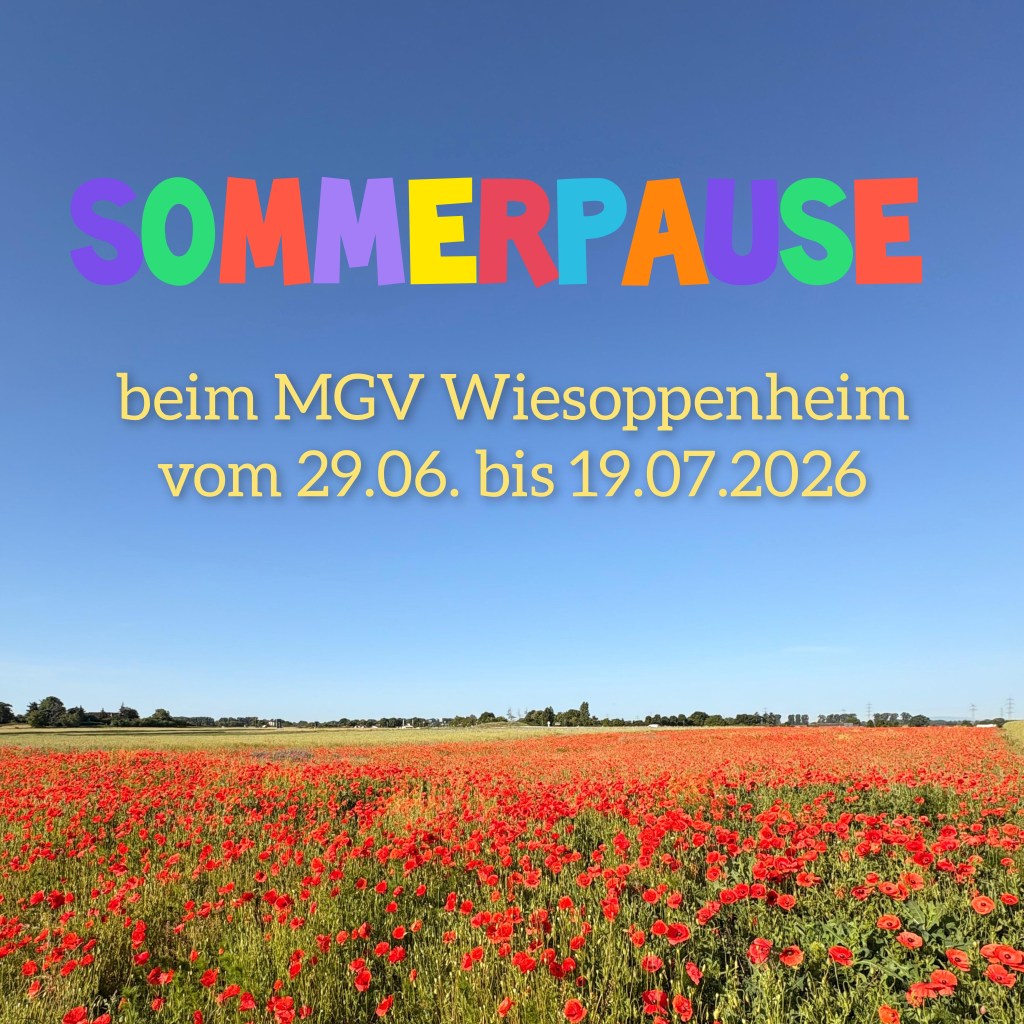 Wir machen Sommerpause